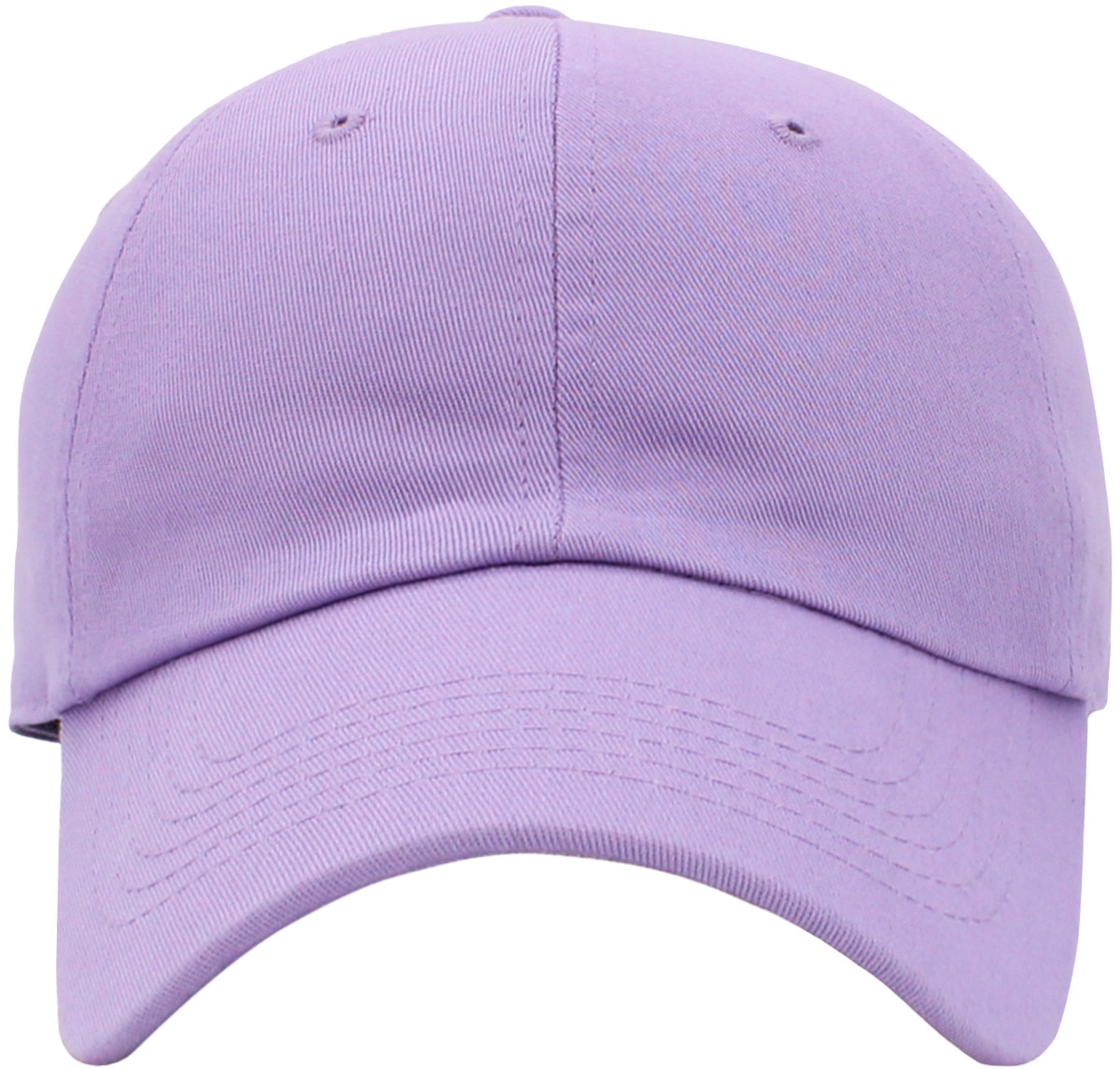 Lavender Low Profile Baseball Caps Front View